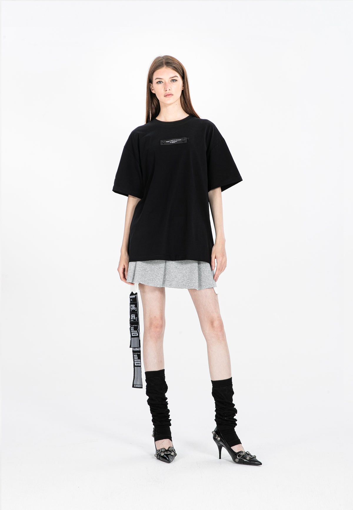 Camiseta con cordones en cruz | MWM