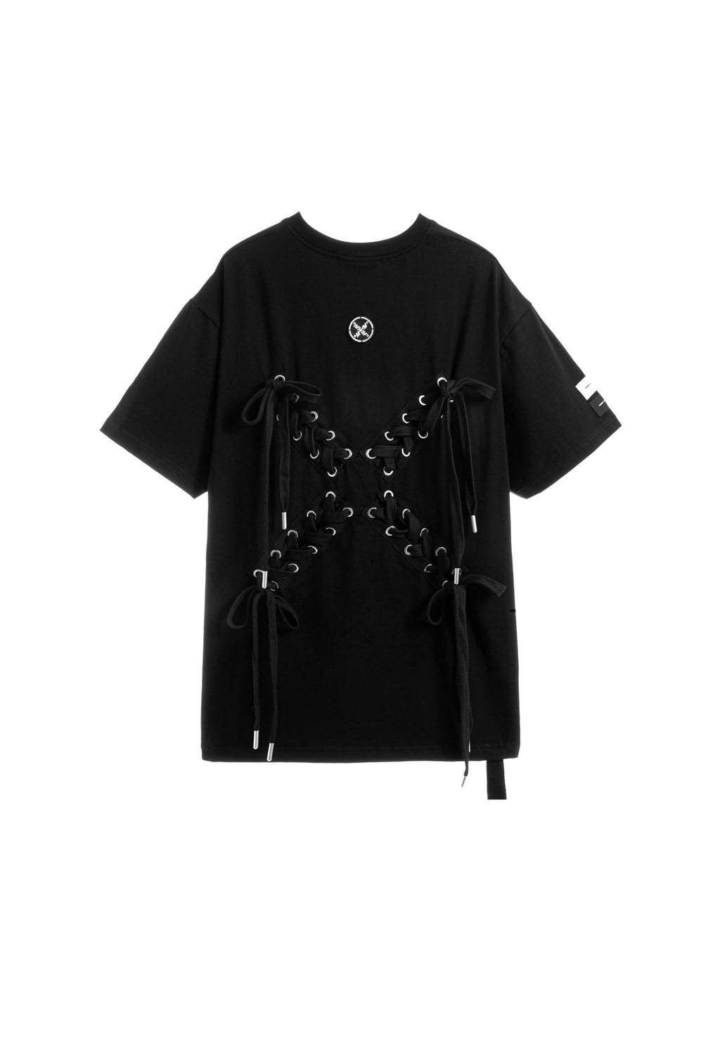 Camiseta con cordones en cruz | MWM