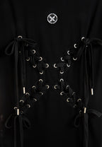 Camiseta con cordones en cruz | MWM