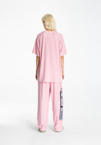 MWM SOFT FABRIC PLAID PRINT T-SHIRT