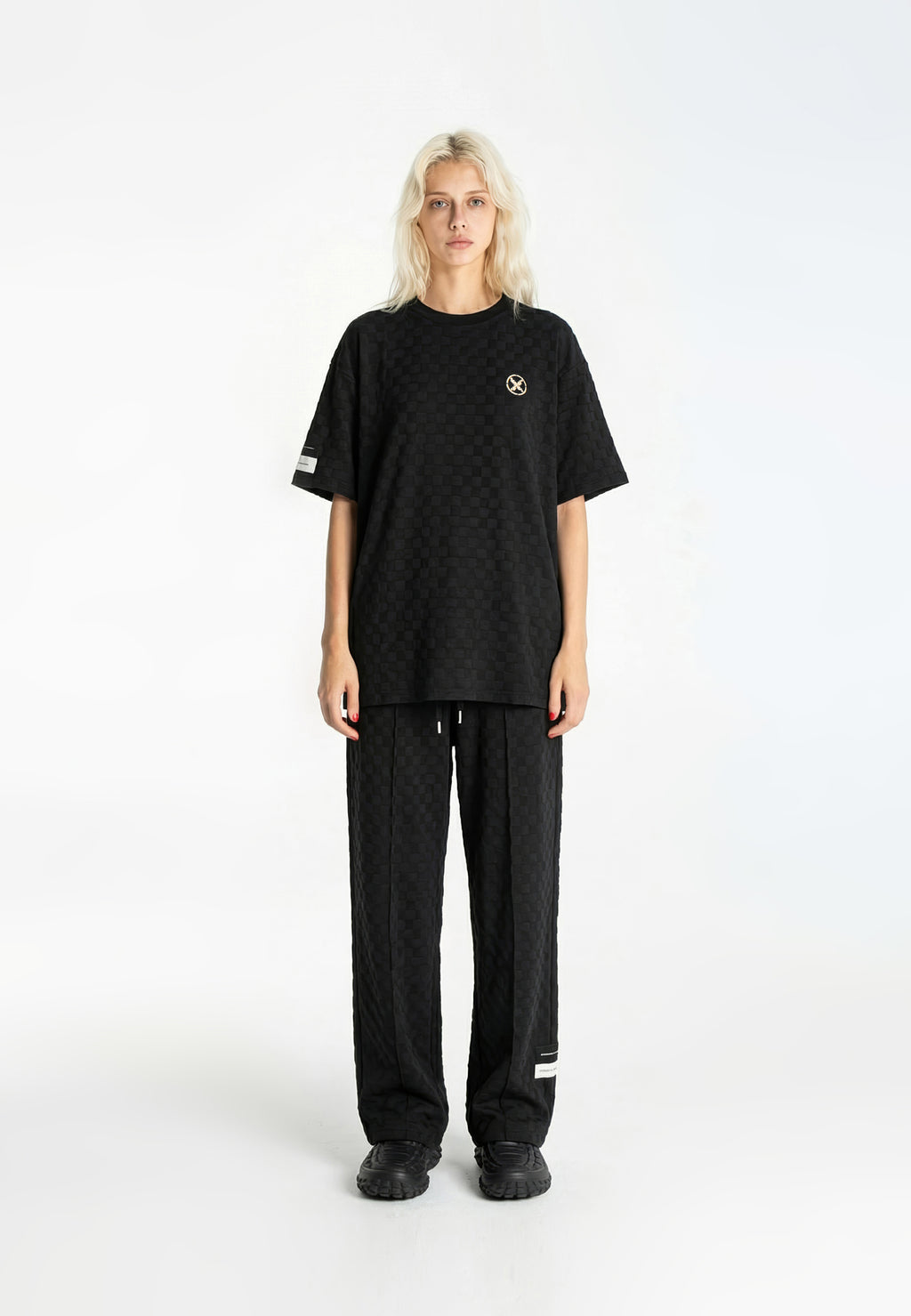 MWM SOFT FABRIC PLAID PRINT T-SHIRT