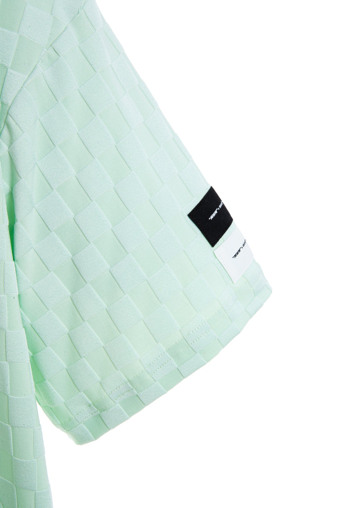 MWM SOFT FABRIC PLAID PRINT T-SHIRT