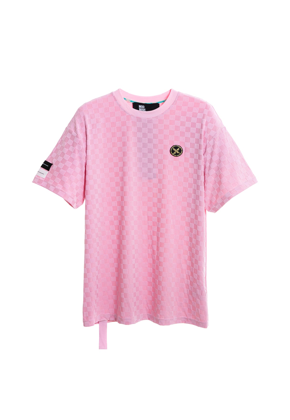 MWM SOFT FABRIC PLAID PRINT T-SHIRT