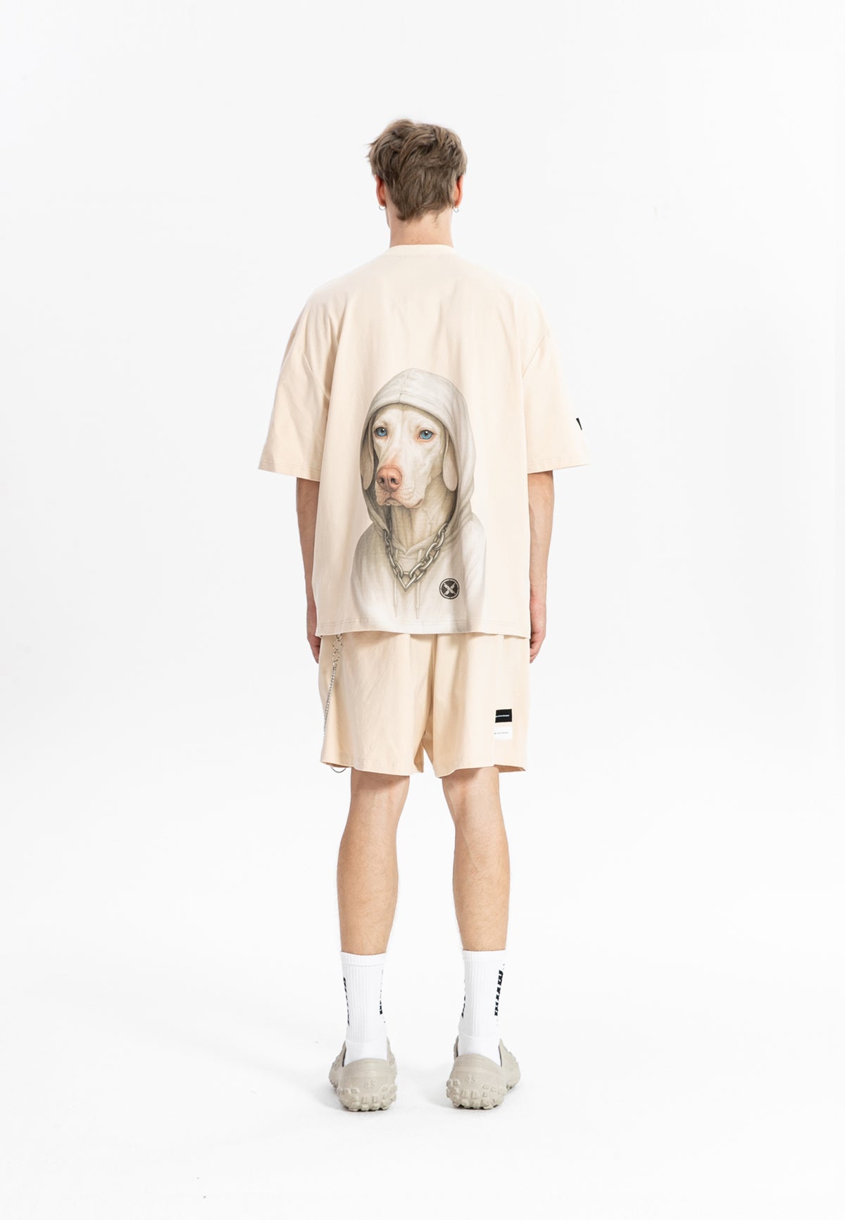 MWM BERMUDA SHORTS WITH CHAIN DETAIL