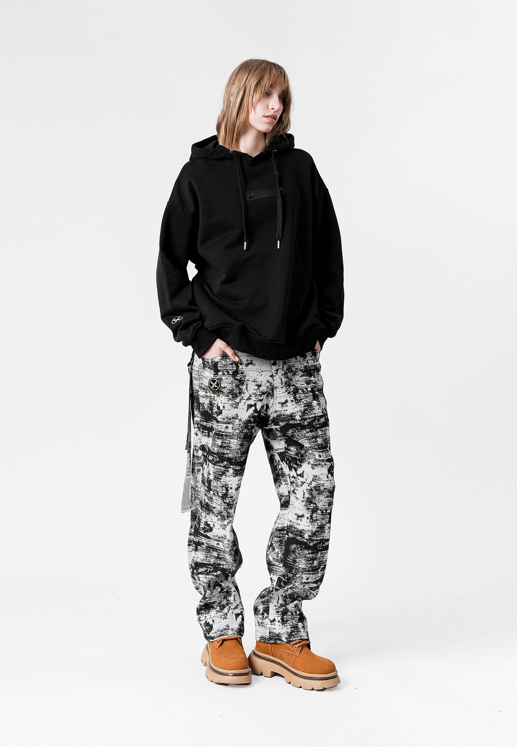 MWM JACQUARD HOODED SWEATSHIRT