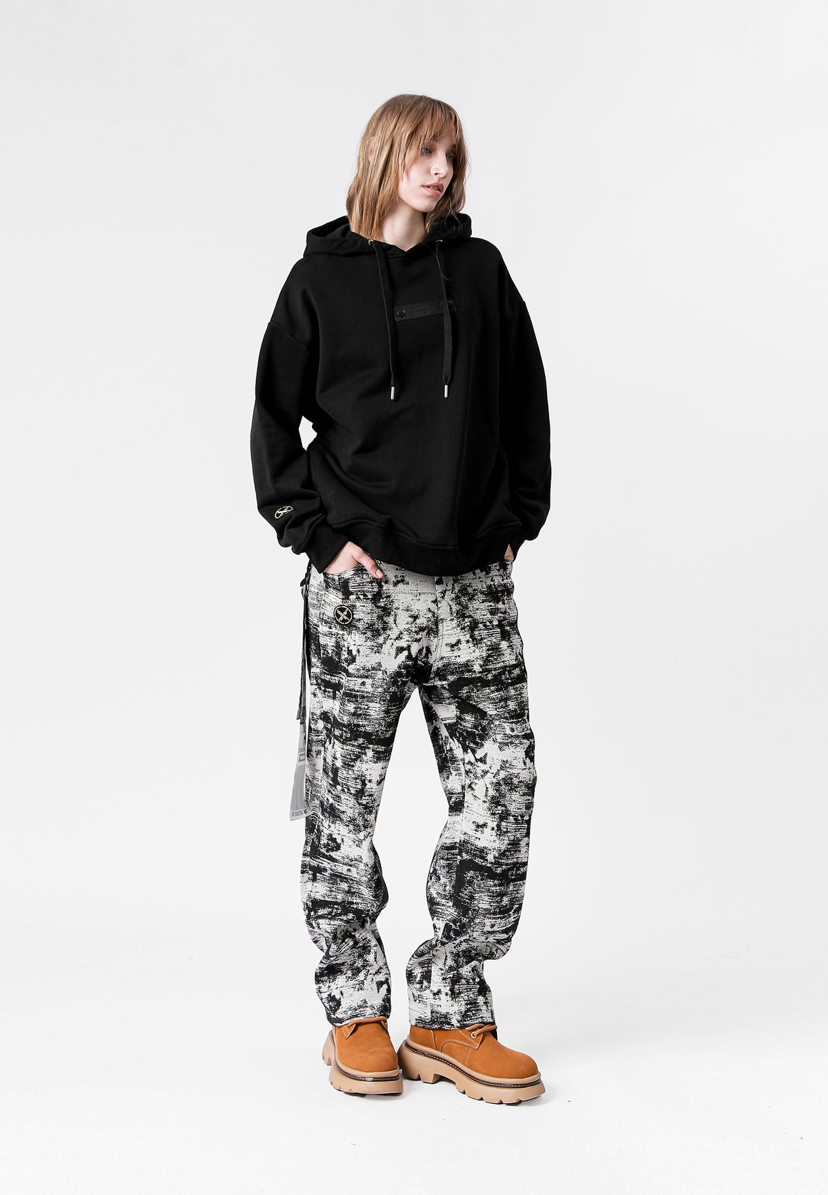 MWM JACQUARD HOODED SWEATSHIRT