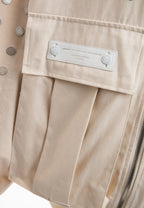 MWM OVERSIZE DENIM JACKET WITH BUTTON DETAIL