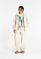 MWM OVERSIZE DENIM JACKET WITH BUTTON DETAIL