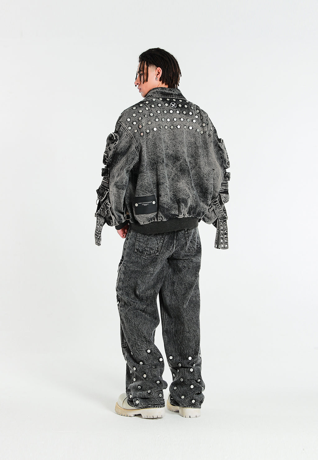 OVERSIZED DENIM JACKET MWM WITH BUTTON DETAIL
