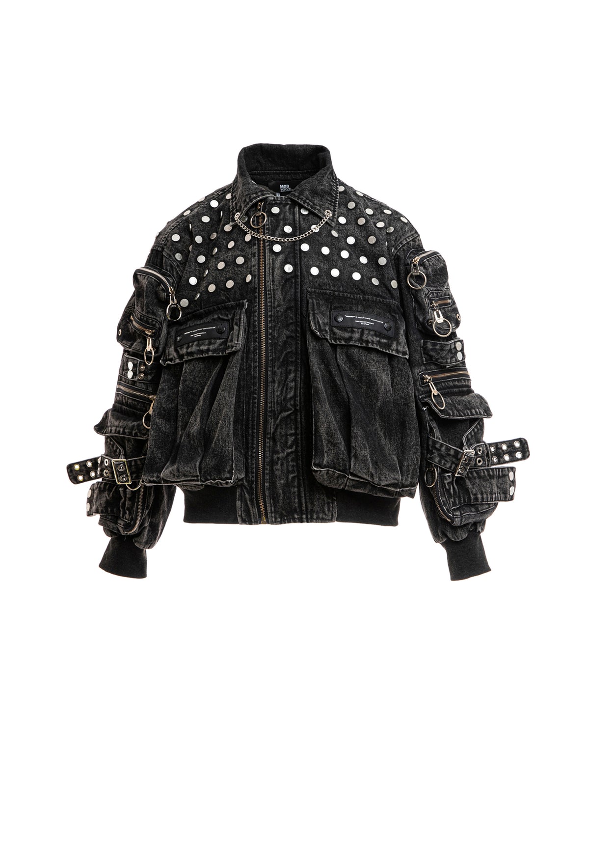 OVERSIZED DENIM JACKET MWM WITH BUTTON DETAIL