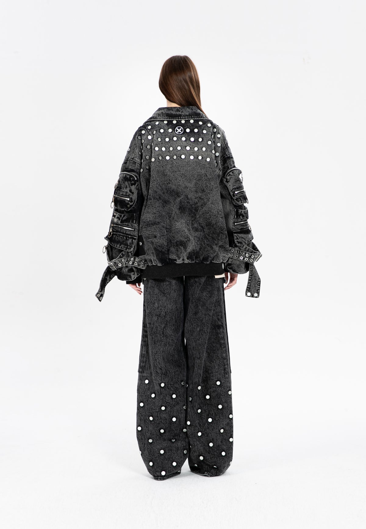 OVERSIZED DENIM JACKET MWM WITH BUTTON DETAIL