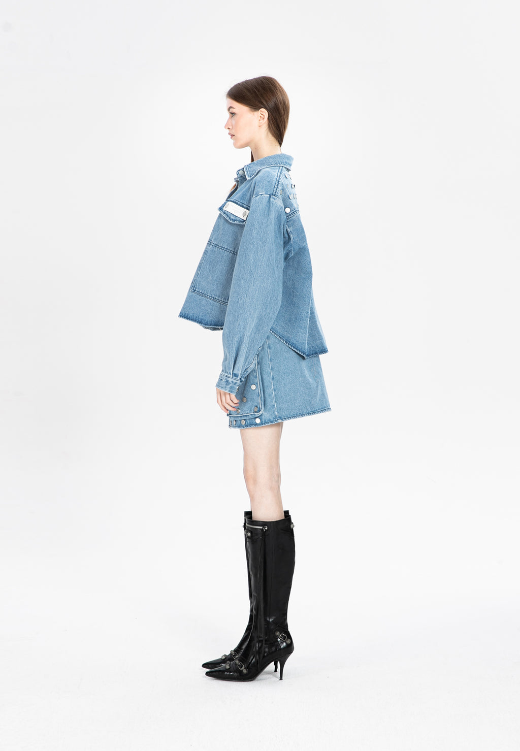 SHORT DENIM OVERSHIRT MWM
