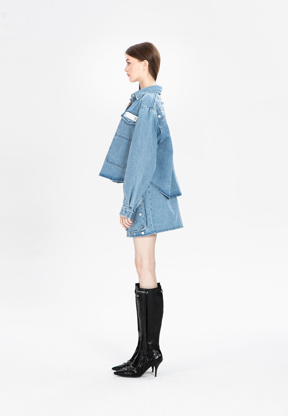 SHORT DENIM OVERSHIRT MWM