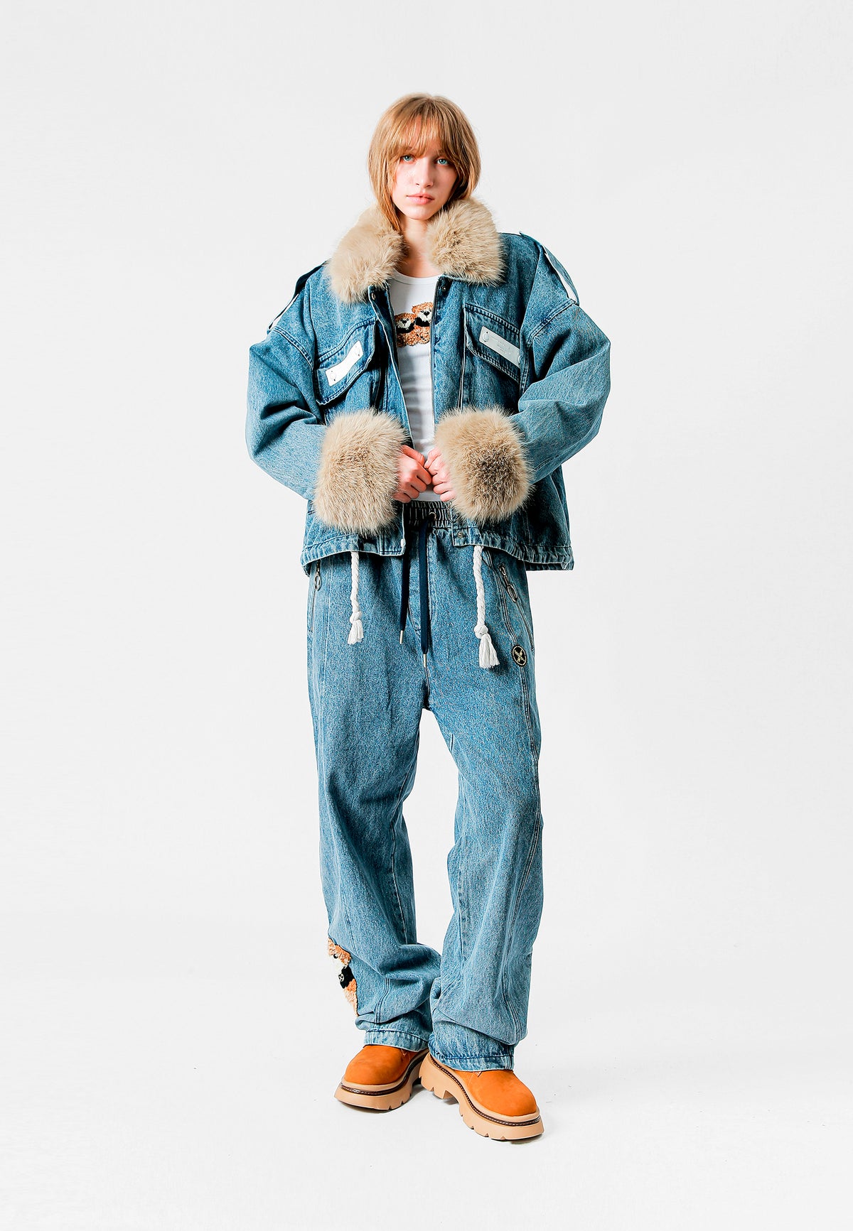 MIKE TEDDY DENIM JACKET