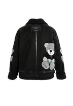 MIKE TEDDY FAUX SHEARLING JACKET