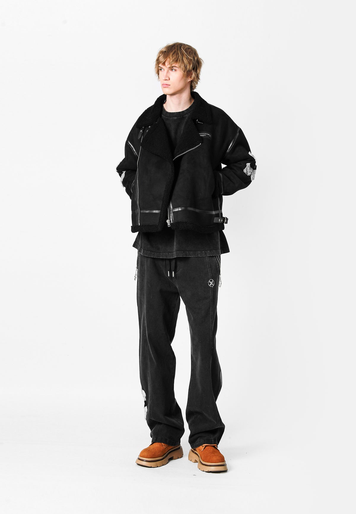 MIKE TEDDY FAUX SHEARLING JACKET