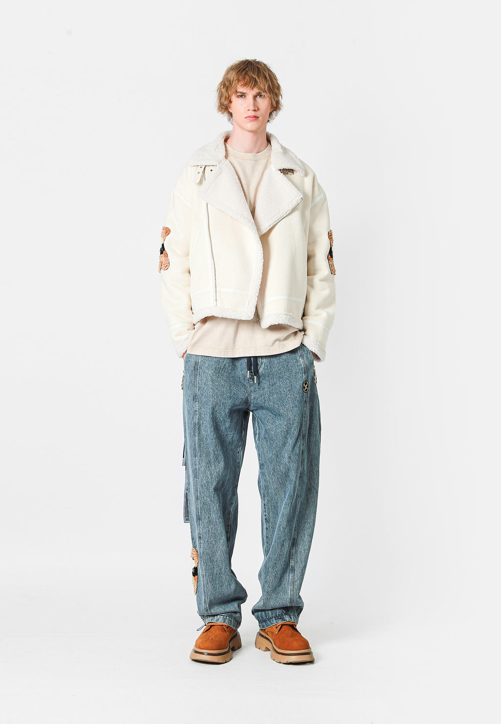 MIKE TEDDY FAUX SHEARLING JACKET