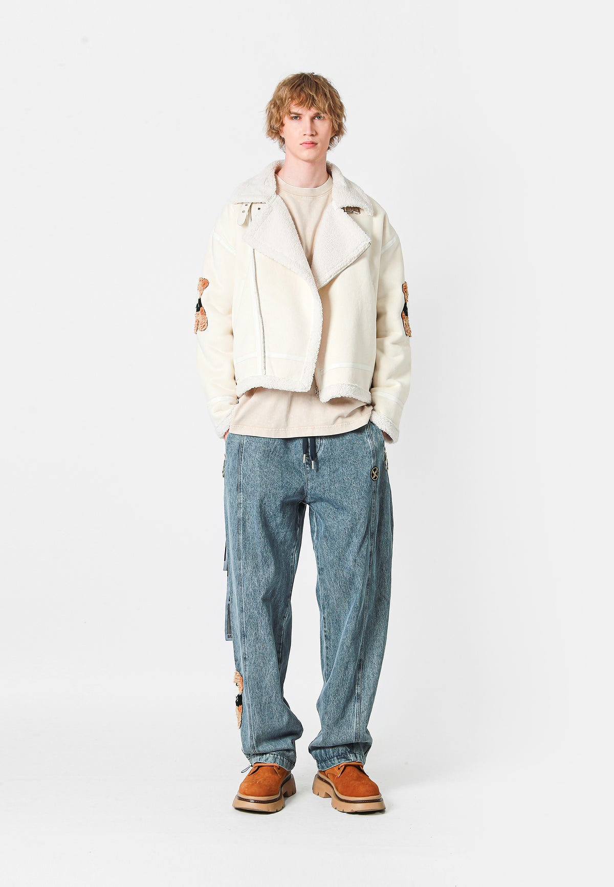 MIKE TEDDY FAUX SHEARLING JACKET