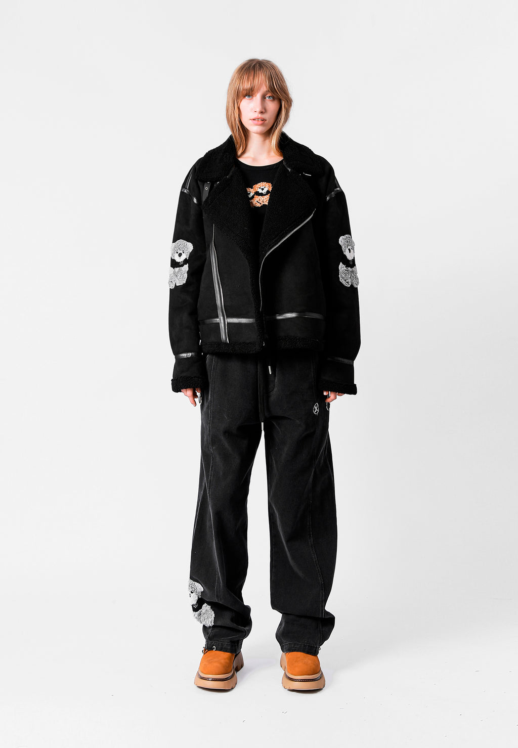 MIKE TEDDY FAUX SHEARLING JACKET