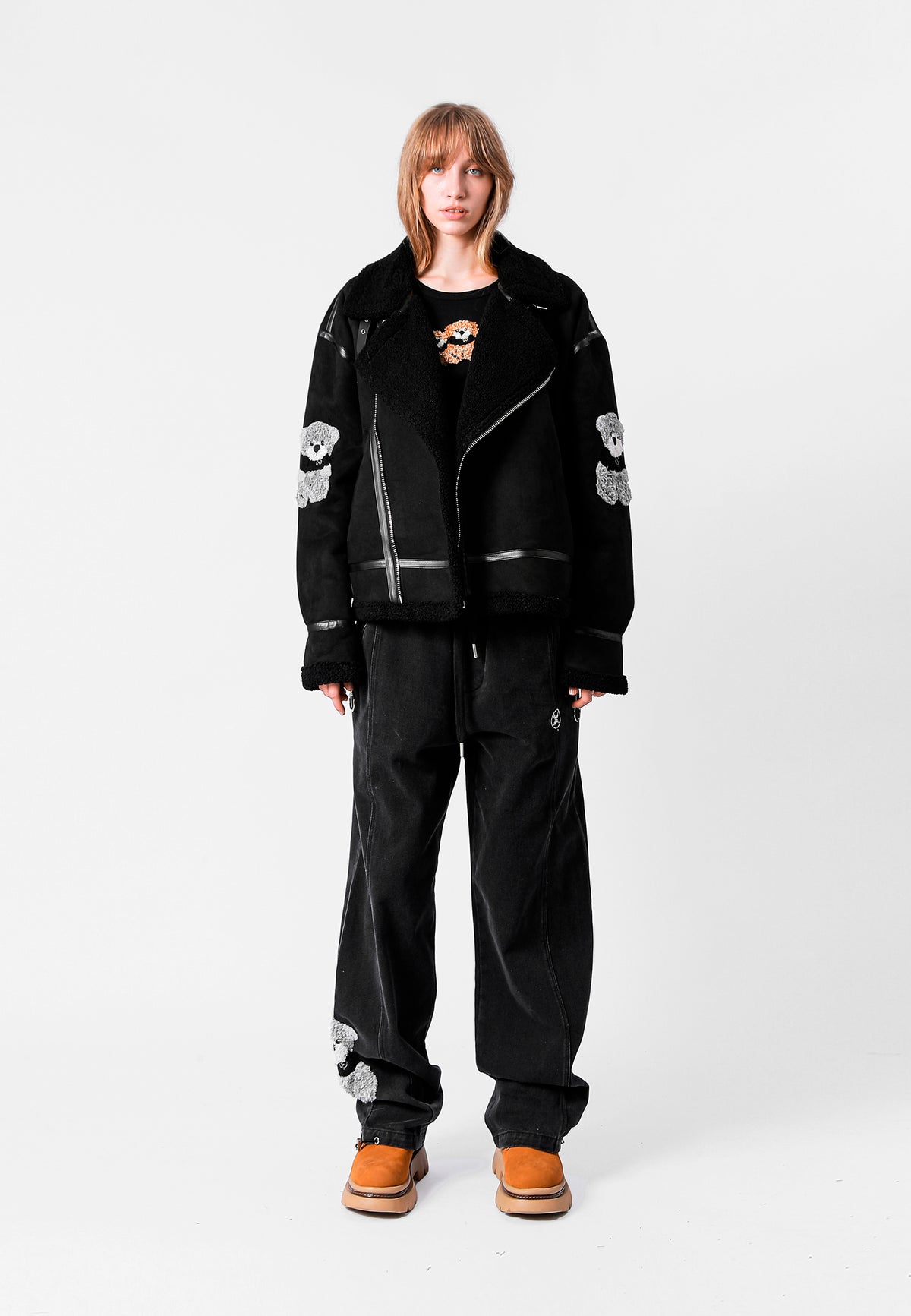 MIKE TEDDY FAUX SHEARLING JACKET