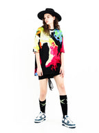 MULTICOLORED TIE-DYE T-SHIRT