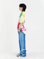 MULTICOLORED TIE-DYE T-SHIRT