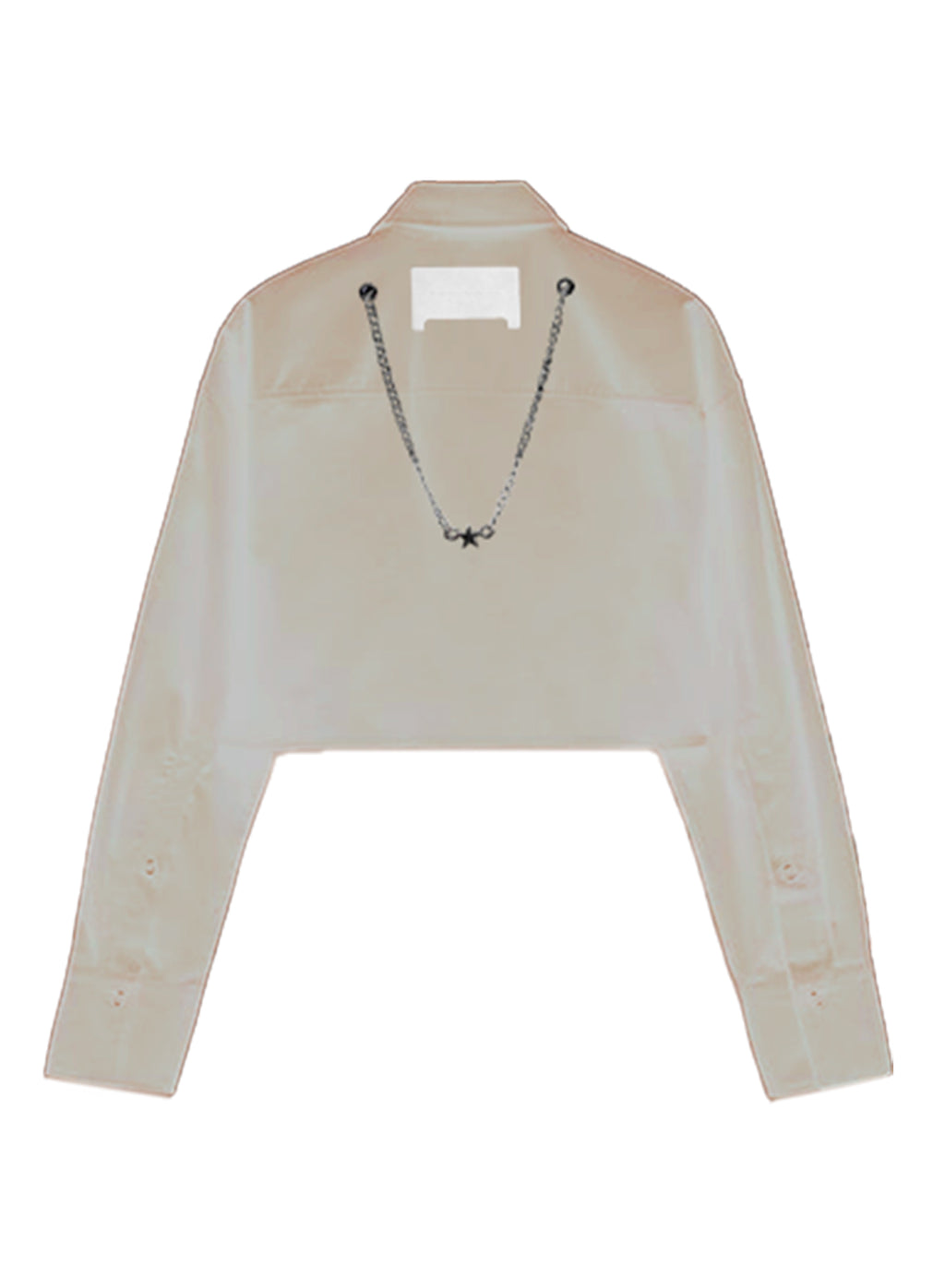 CROPPED SHIRT WITH CHAIN