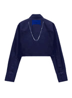 CROPPED SHIRT WITH CHAIN