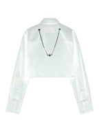CROPPED SHIRT WITH CHAIN