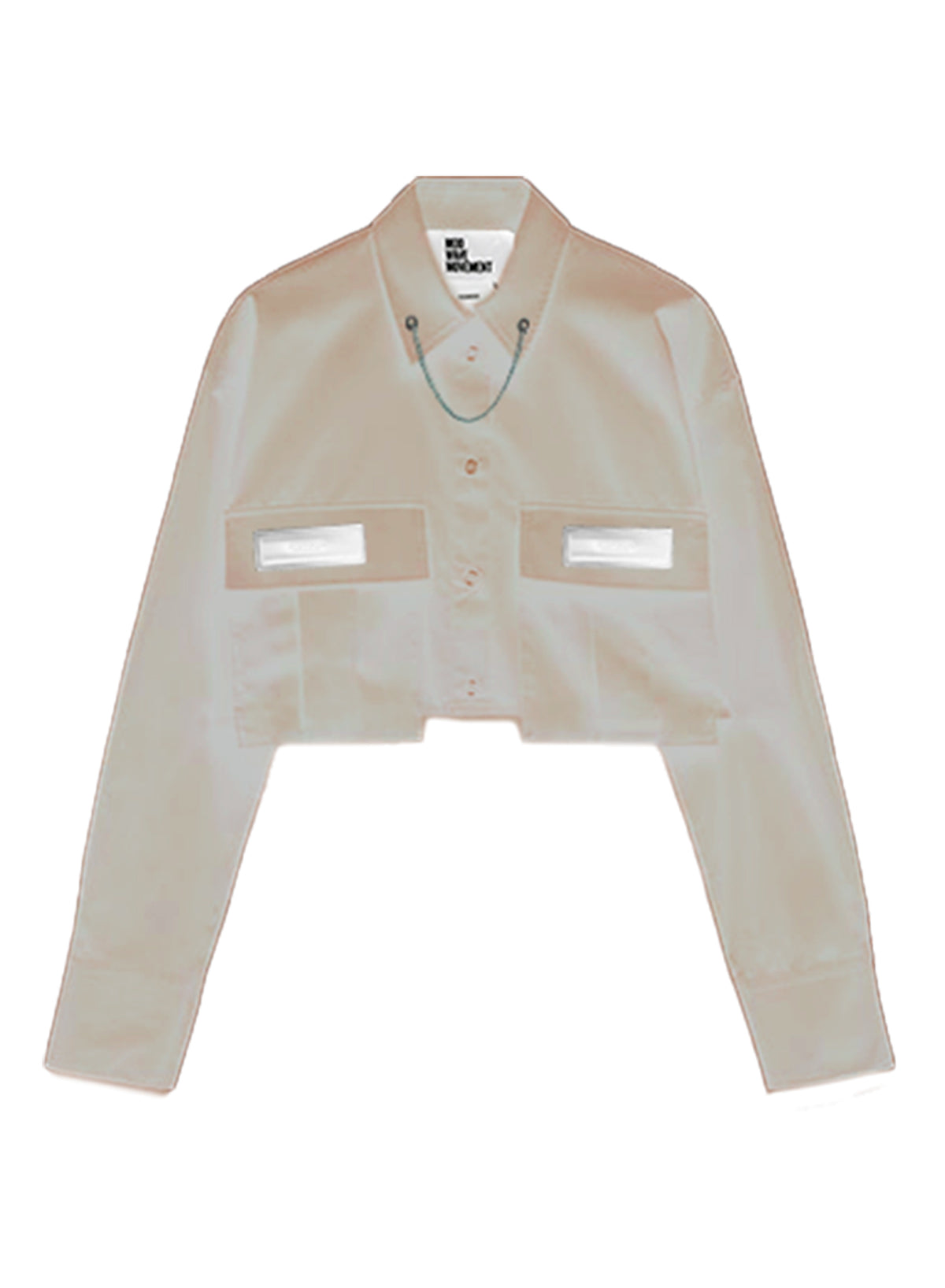 CROPPED SHIRT WITH CHAIN