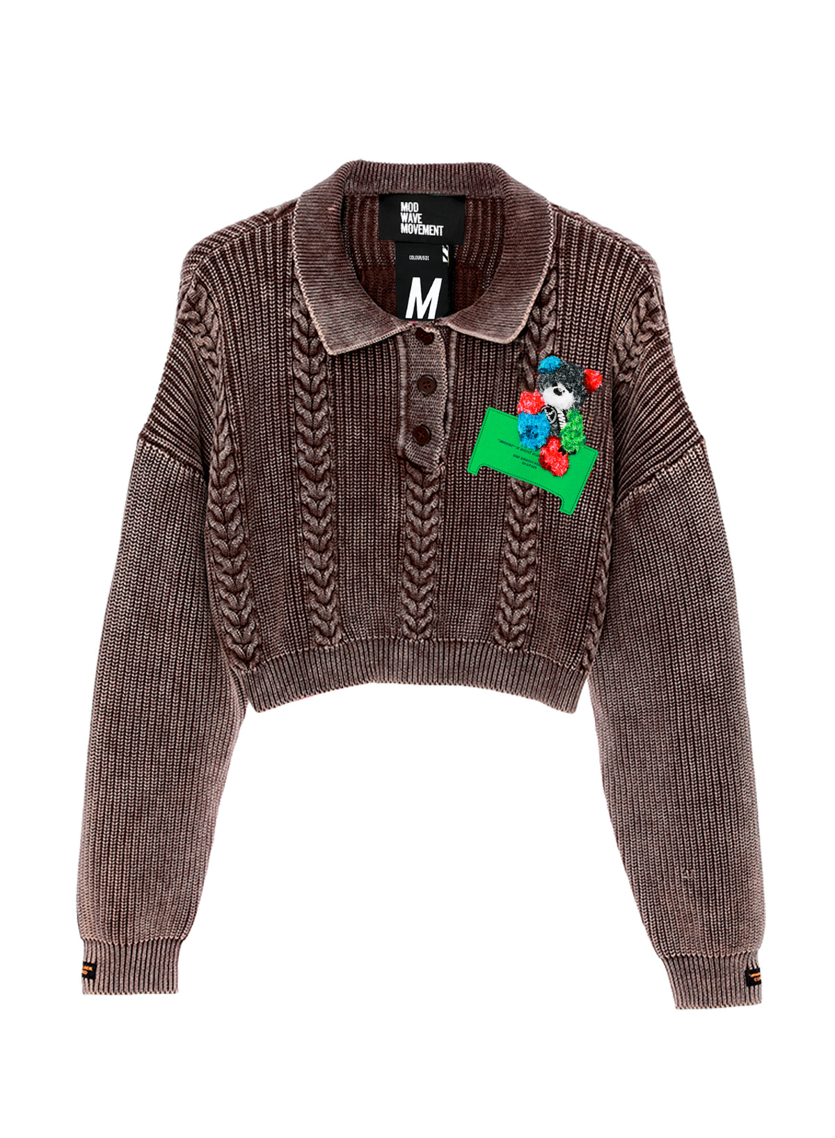 CABLE KNIT TEDDY JUMPER
