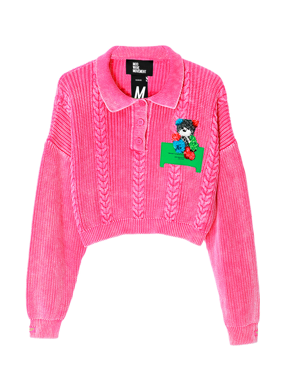 CABLE KNIT TEDDY JUMPER