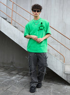 T-SHIRT WITH MINIATURE AND CHAIN