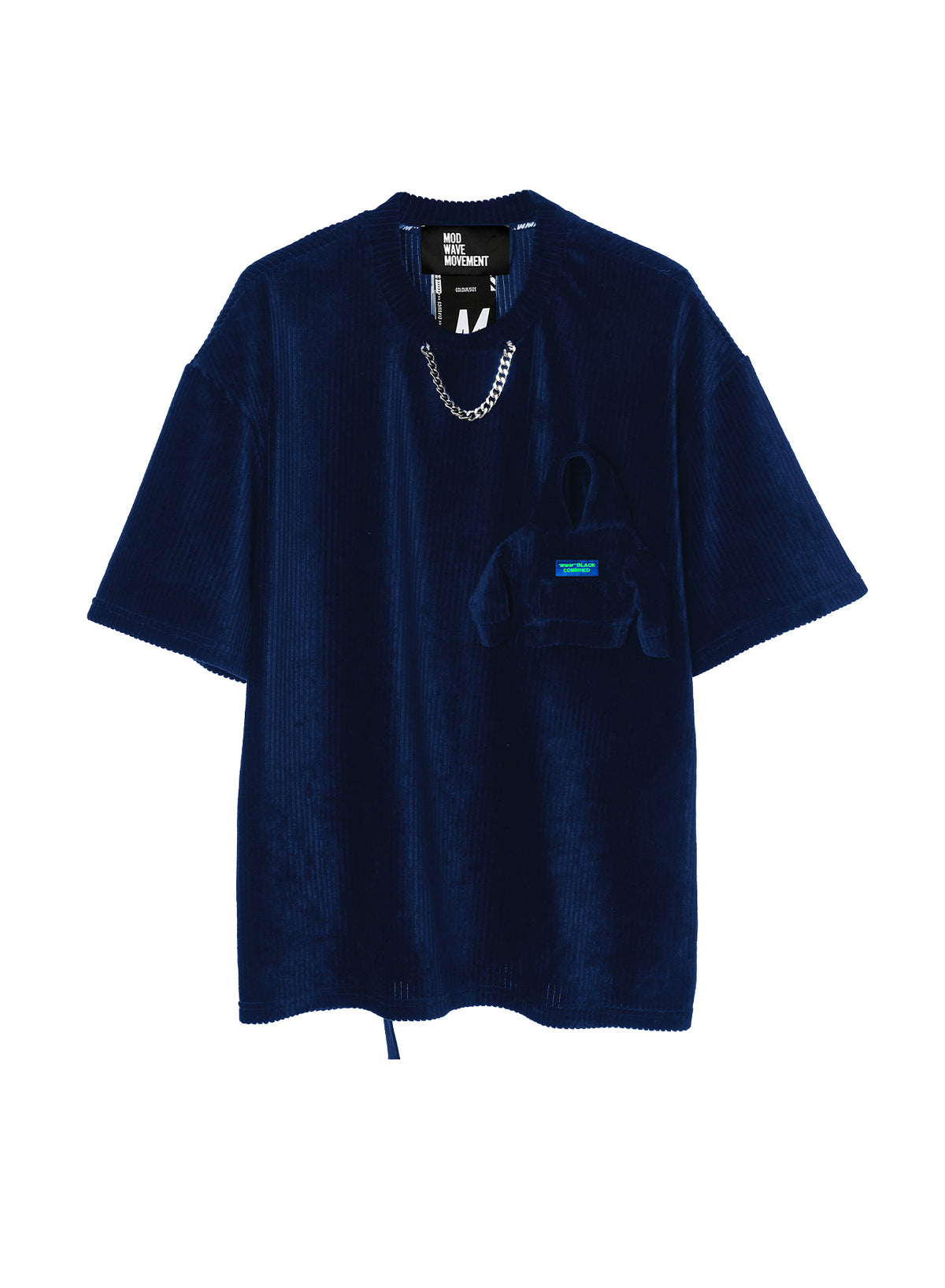 T-SHIRT WITH MINIATURE AND CHAIN