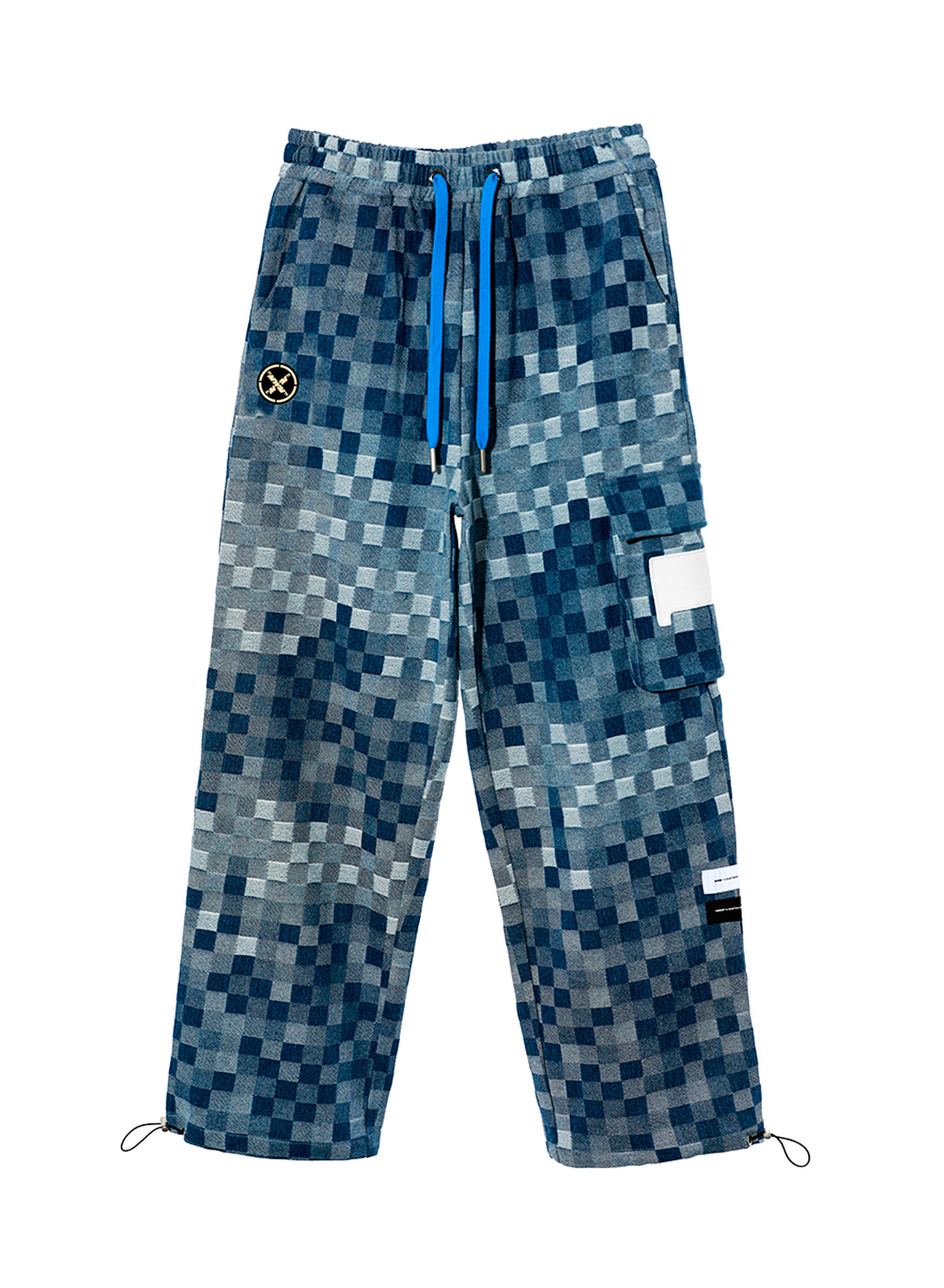 MWM CHECKED DENIM TROUSERS