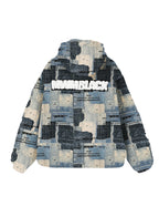 PATCHED COAT WITH HOOD