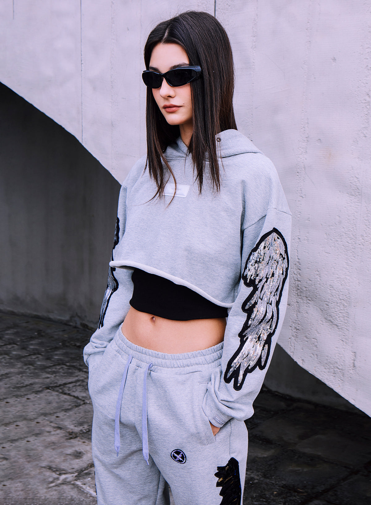 CROPPED SWEATSHIRT WINGS