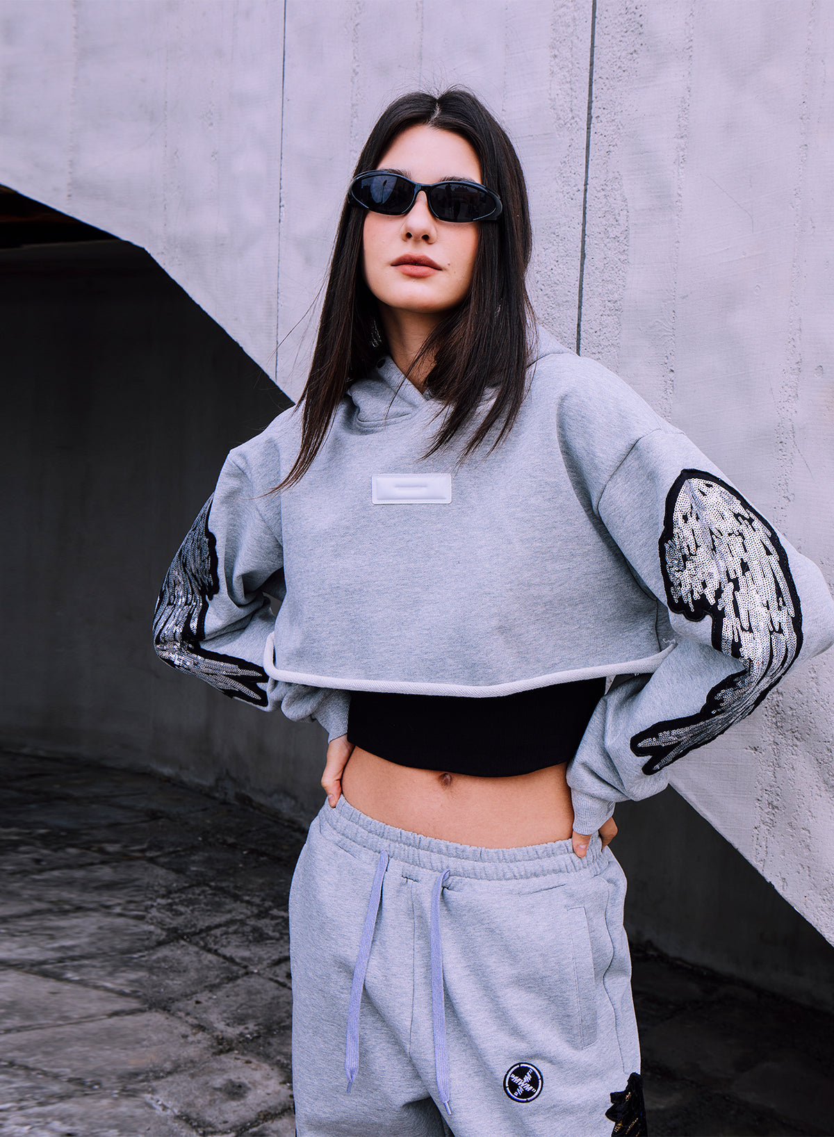 CROPPED SWEATSHIRT WINGS