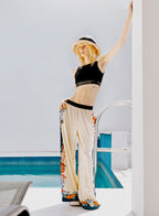 MWM FLORAL WIDE LEG TROUSERS