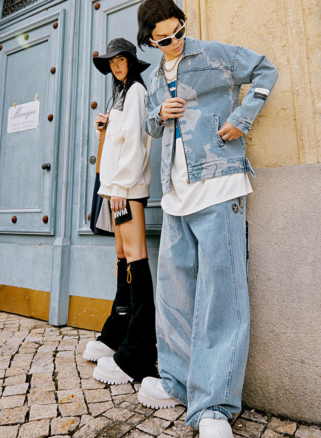 MWM PRINT DENIM JEANS