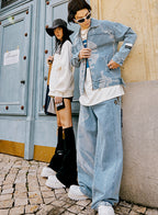 MWM PRINT DENIM JEANS