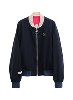 GRADIENT EFFECT REVERSIBLE MWM BOMBER JACKET