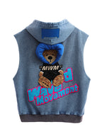 MWM TEDDY BEAR VEST WITH HOOD
