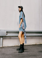 MWM TEDDY BEAR DENIM T-SHIRT