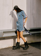MWM TEDDY BEAR DENIM T-SHIRT