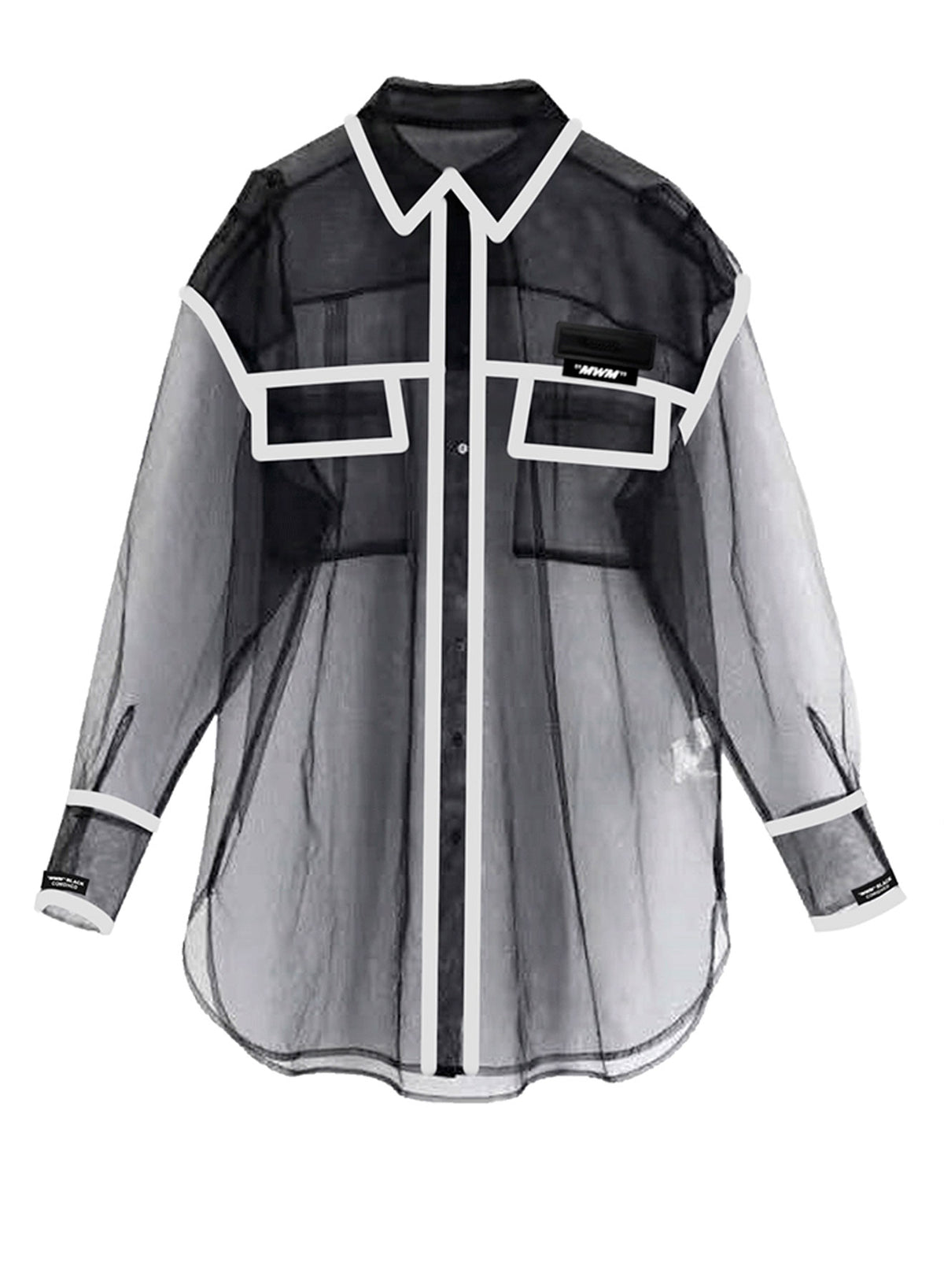 CAMISA TRANSPARENTE MWM