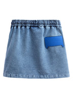 SKIRT MWM DENIM TEDDY BEAR