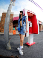 SKIRT MWM DENIM TEDDY BEAR