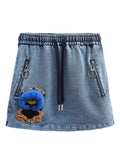 SKIRT MWM DENIM TEDDY BEAR