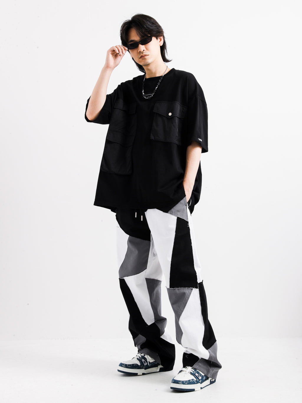 COLOR BLOCK TROUSERS